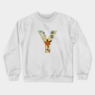 Monogram letter Y Crewneck Sweatshirt